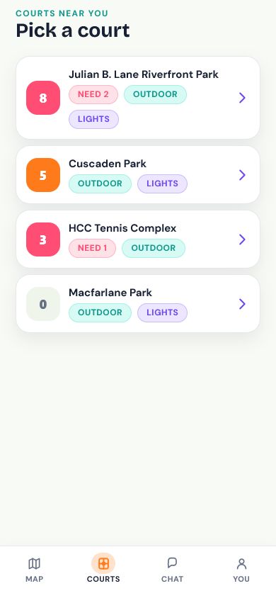 Kitchen Guru Courts screen